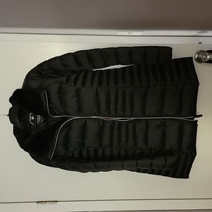 Save the Duck coat with faux fur trim collar